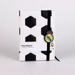 Real Madrid Ball párnázott notesz, vonalas jegyzetfüzet