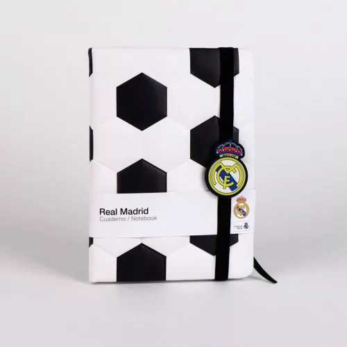 Real Madrid Ball párnázott notesz, vonalas jegyzetfüzet