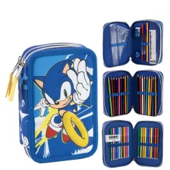   Sonic a sündisznó Power Run tolltartó töltött 3 emeletes Giotto