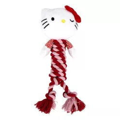 Hello Kitty Red sípoló kötél kutyajáték 30 cm