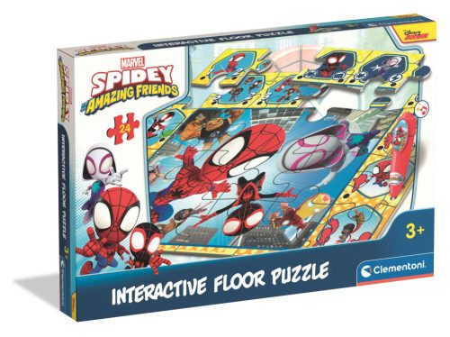 Pókember Spidey and Friends interaktív 24 db-os puzzle Clementoni