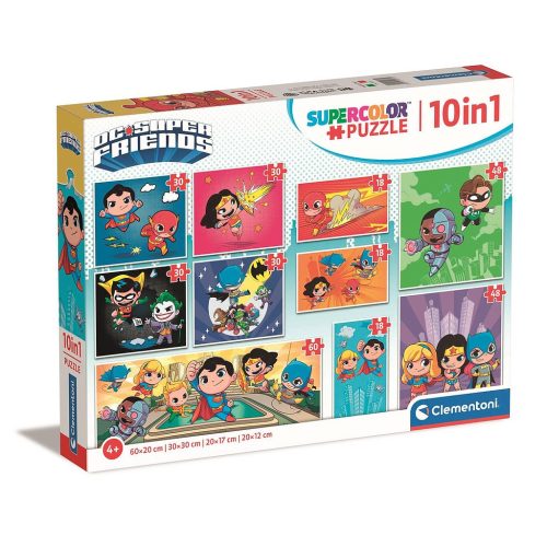 DC Super Hero Idols 10 az 1-ben puzzle Clementoni