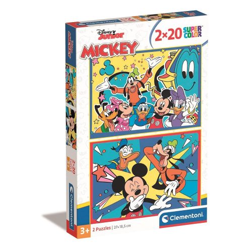 Disney Mickey Laughing 2x20 db-os puzzle Clementoni