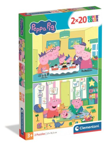 Peppa malac Party Time 2x20 db-os puzzle Clementoni