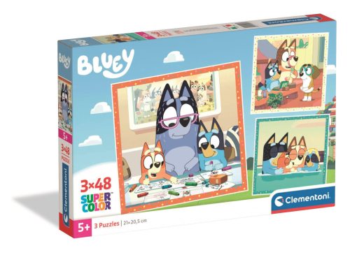 Bluey Creative Play 3x48 db-os puzzle Clementoni