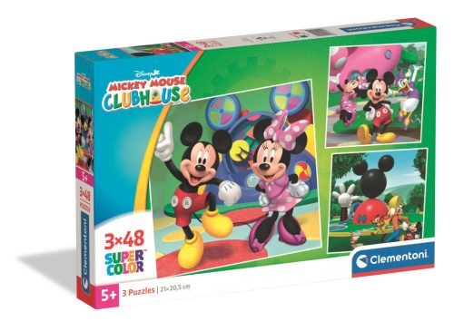 Disney Mickey Clubhouse 3x48 db-os puzzle Clementoni