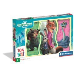 Zootropolis City Challenge 104 db-os puzzle Clementoni