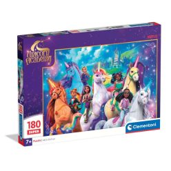  Unikornis Akadémia Rainbow Valley 180 db-os puzzle Clementoni