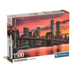 New York East River 1500 db-os Compact puzzle Clementoni