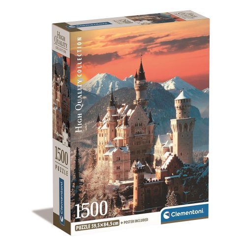 Németország Neuschwantein 1500 db-os Compact puzzle Clementoni