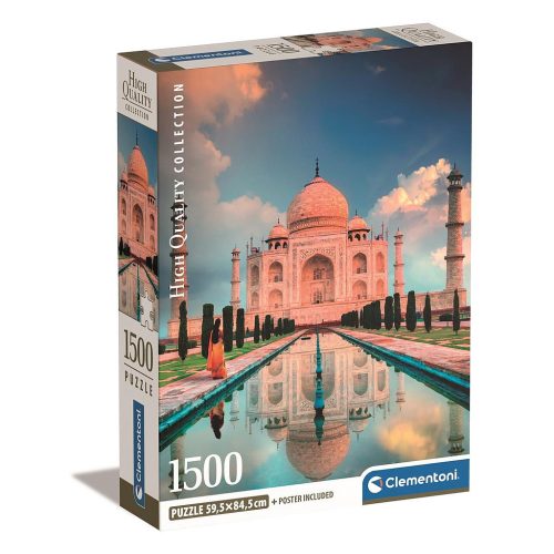 India Taj Mahal 1500 db-os Compact puzzle Clementoni