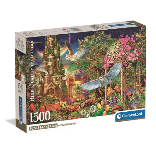 Fantázia kert Woodland 1500 db-os Compact puzzle Clementoni
