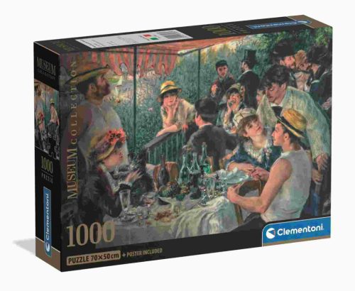 Művészet A csónakázó társaság ebédje Renoir 1000 db-os Compact puzzle Clementoni