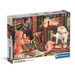 Cicás Curious Whiskers 1000 db-os Compact puzzle Clementoni