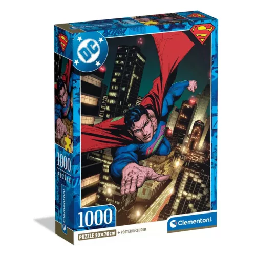 Superman Night 1000 db-os Compact puzzle Clementoni