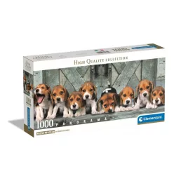 Kutyás Beagles 1000 db-os panoráma puzzle Clementoni