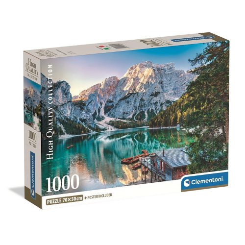 Olaszország Lake Braies 1000 db-os Compact puzzle Clementoni