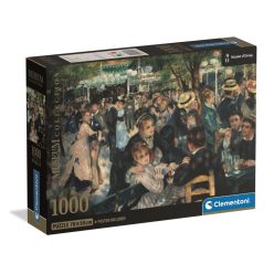   Művészet Bál a Moulin de la Galette-ben Renoir 1000 db-os Compact puzzle Clementoni