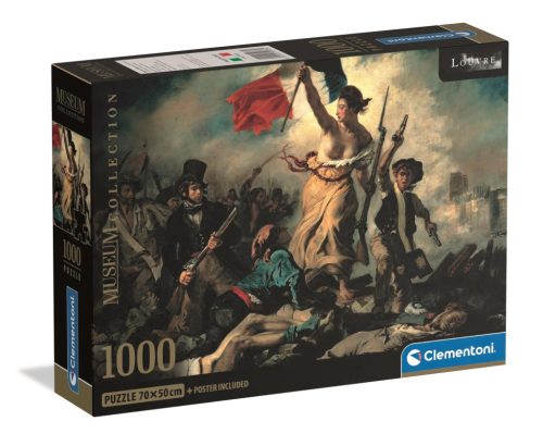 Művészet A szabadság vezeti a népet Delacroix 1000 db-os Compact puzzle Clementoni