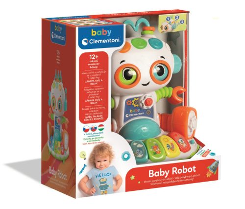 Interaktív Baby Robot baba játék Clementoni