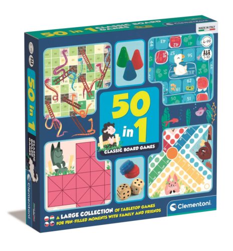 Klasszikus Game Night játékgyűjtemény 50 az 1-ben
