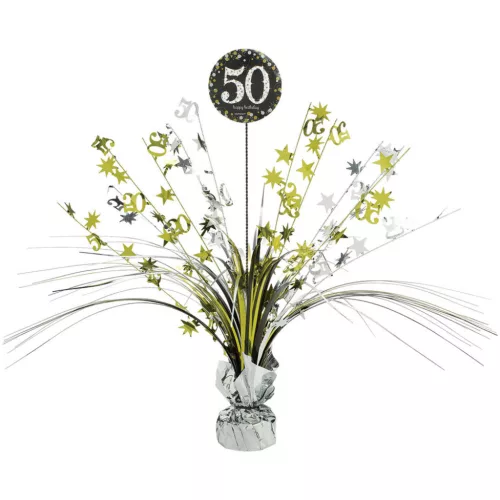 Happy Birthday Gold 50 asztaldísz 45,7 cm