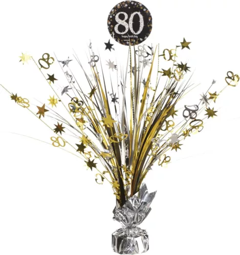 Happy Birthday Gold 80 asztaldísz 45,7 cm