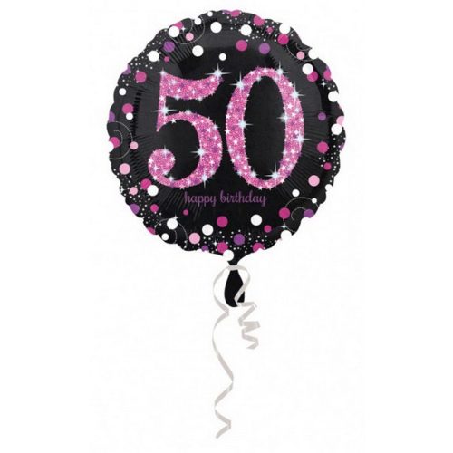 Happy Birthday 50 fólia lufi 43 cm
