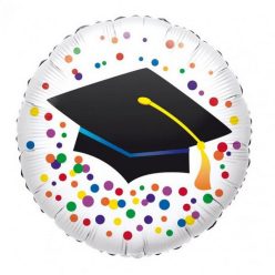 Ballagás Dots fólia lufi 43 cm