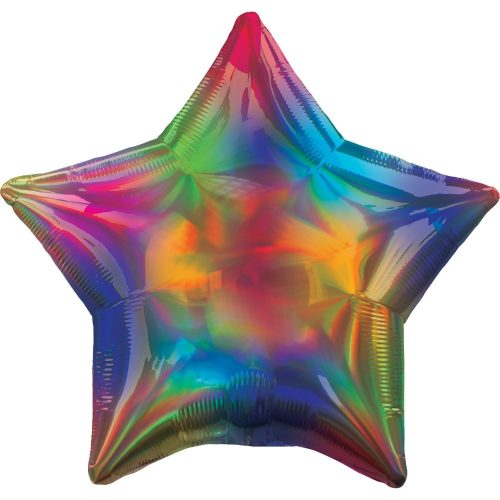 Hologrammos Rainbow Fólia lufi 43 cm
