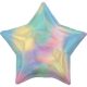 Hologrammos Star Pastel Rainbow fólia lufi 48 cm