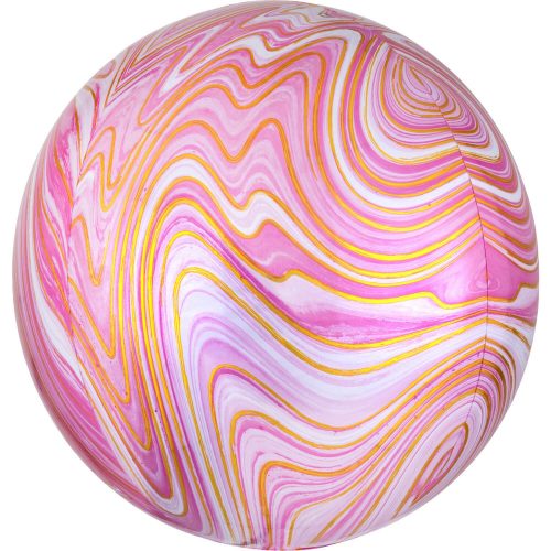 Colorful, Pink gömb fólia lufi 40 cm