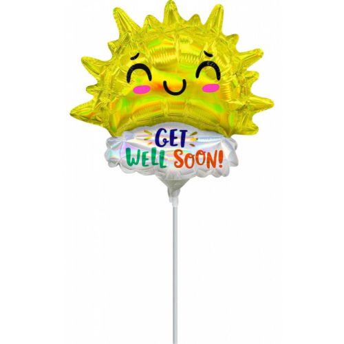 Get Well Happy Sun mini fólia lufi