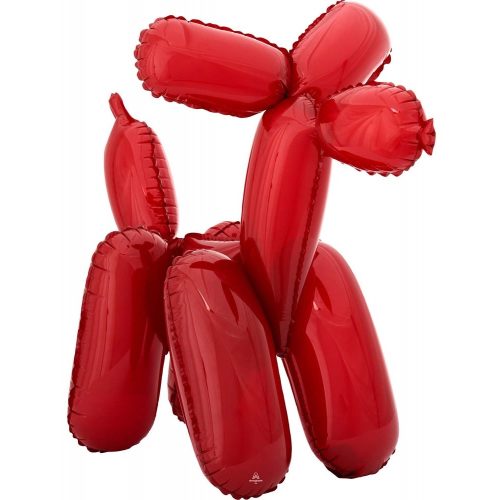 Piros kutya fólia lufi 48 cm