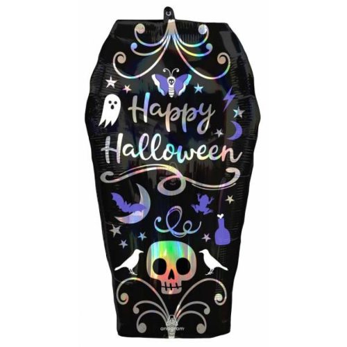 Halloween Coffin, Koporsó fólia lufi 68 cm