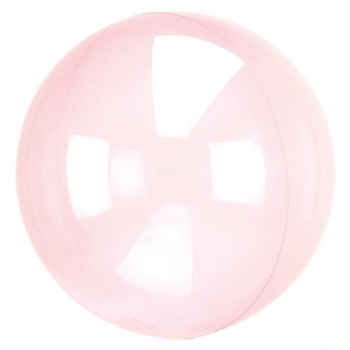 Áttetsző Crystal Gömb Dark Pink Fólia lufi 45 cm