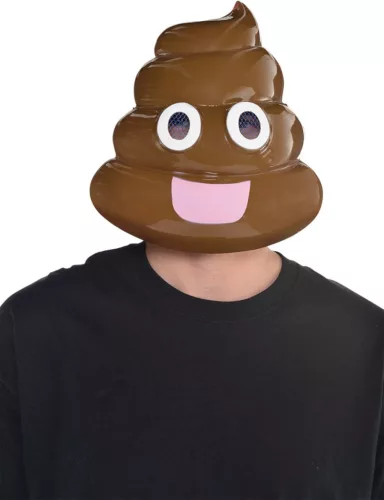 Emoji Poophead műanyag maszk
