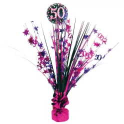 Happy Birthday Pink 50 asztaldísz 45,7 cm