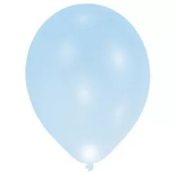   Világító LED Blue léggömb, lufi 5 db-os 11 inch (27,5 cm)