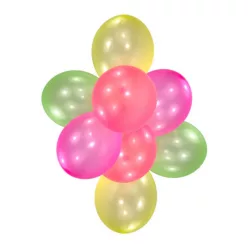 Színes Neon léggömb, lufi 8 db-os 11 inch (27,5 cm)