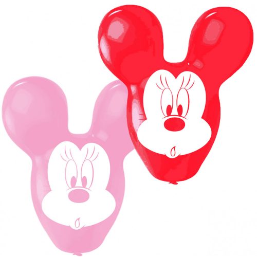 Disney Minnie Ears léggömb, lufi 4 db-os 22 inch (55,8cm)