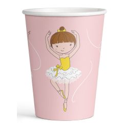 Balett, Balerina Little Dancer papír pohár 8 db-os 250 ml