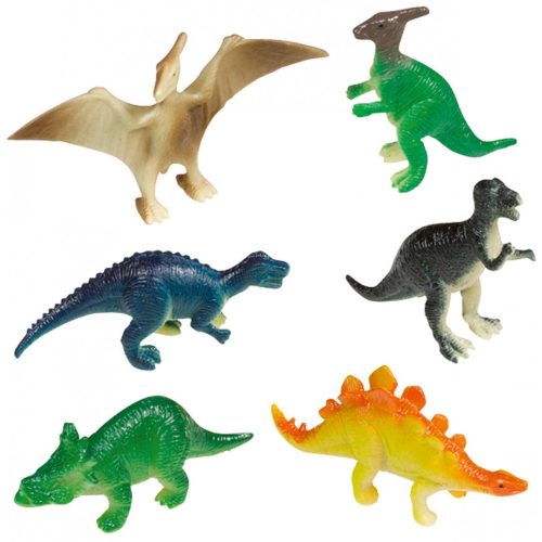Dinoszaurusz Happy műanyag figurák 8 db-as szett