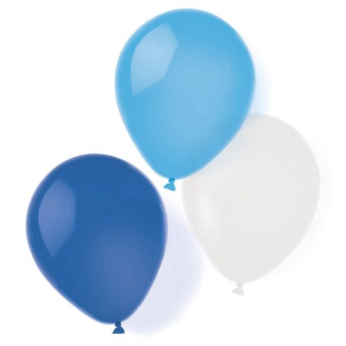 Kék Sky Blue léggömb, lufi 8 db-os 10 inch (25,4 cm)
