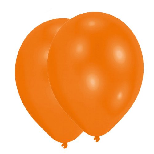 Narancssárga Orange léggömb, lufi 25 db-os 11 inch (27,5 cm)