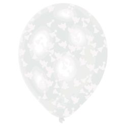   Esküvő Clear töltött léggömb, lufi 6 db-os 11 inch (27,5 cm)