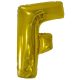 Gold, Arany óriás F betű fólia lufi 110 cm