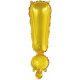 Gold, Arany ! betű fólia lufi, 43 cm