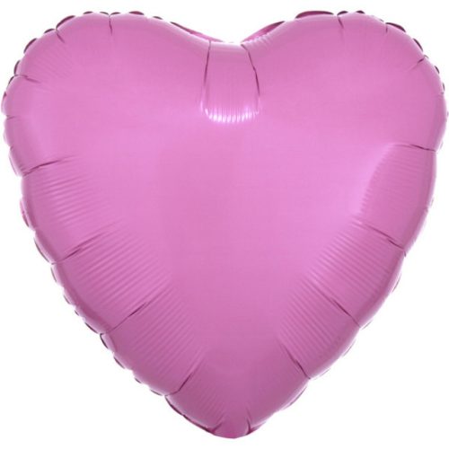 Metallic Pink szív fólia lufi 43 cm