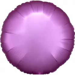 Lila Silk Lustre Flamingo kör fólia lufi 43 cm